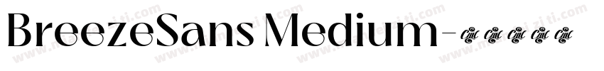 BreezeSans Medium字体转换